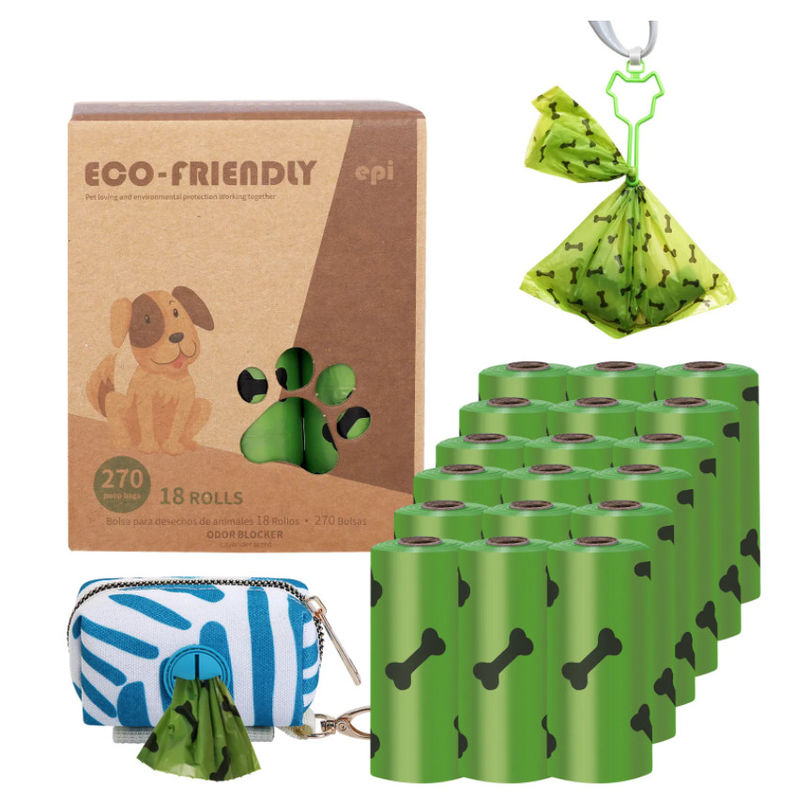 Freundliche biologisch abbaubare Sänfte ECO sackt Maisstärke-Maisstärke-kompostierbare Hundetaschen ein